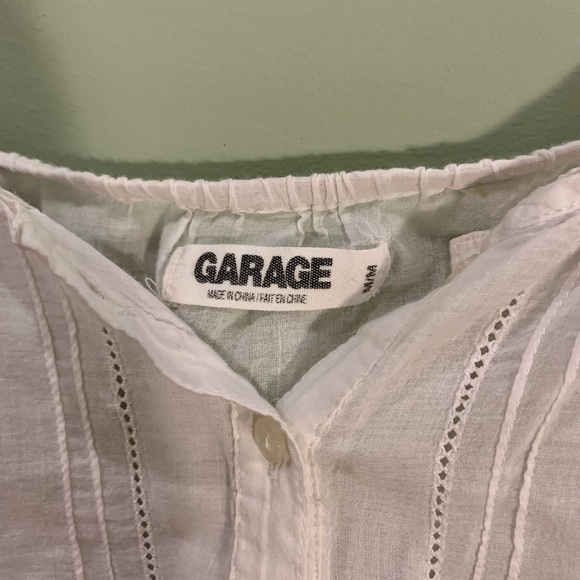 GARAGE spaghettini strap white top - Picture 3 of 3